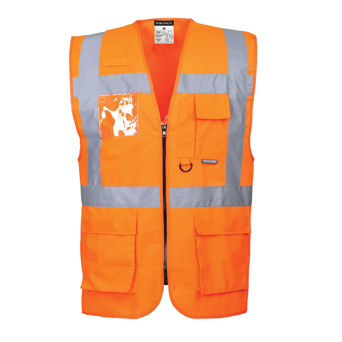 Portwest Orange Hi-Vis Hi Vis Vest, S