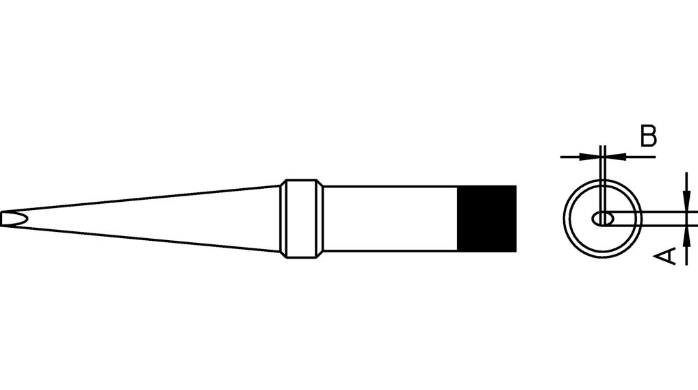 Weller PTL8 (425°C) 2 mm Screwdriver Soldering Iron Tip for use with TCP (series (old generation)