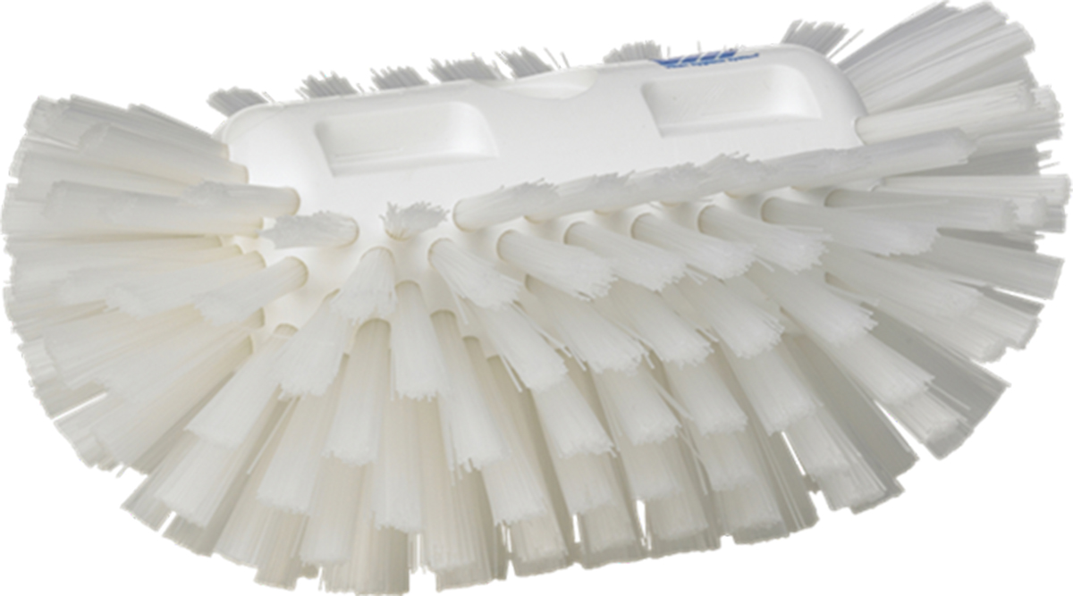 Vikan Hard Bristle White Scrubbing Brush, 40mm bristle length, Polyester bristle material