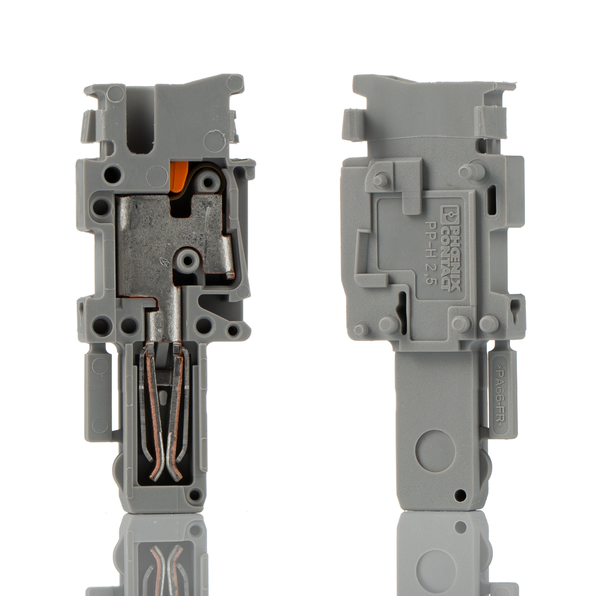 Phoenix Contact, 5.2mm Pitch, PP-H 2.5/1-M, 1 Way, Pluggable Terminal Block, Plug, Push In Termination, 3210091
