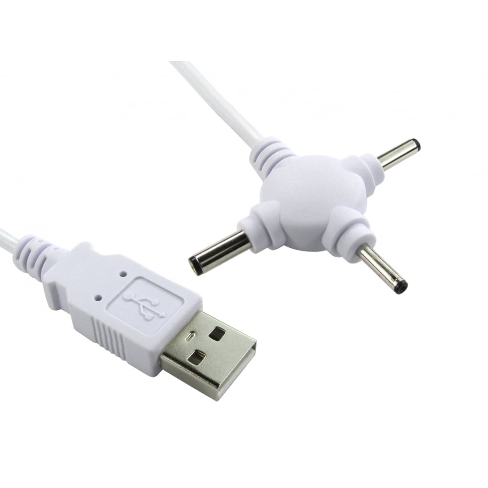 NewLink , Male USB A to Male 2.5mm, 3.0mm, 3.5mm DC Jack, 300mm