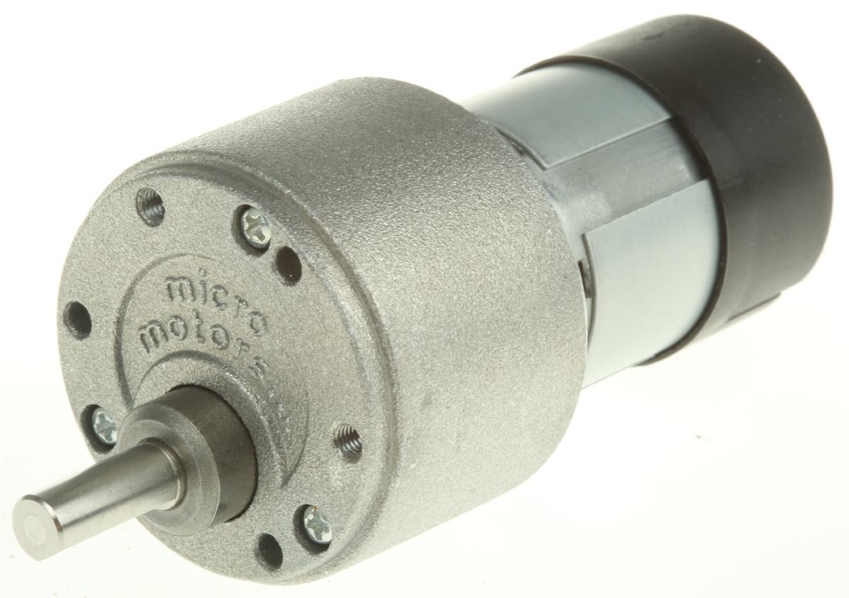 Micromotors Geared DC Geared Motor, 8 W, 12 V dc, 1 Nm, 9 rpm, 6mm Shaft Diameter