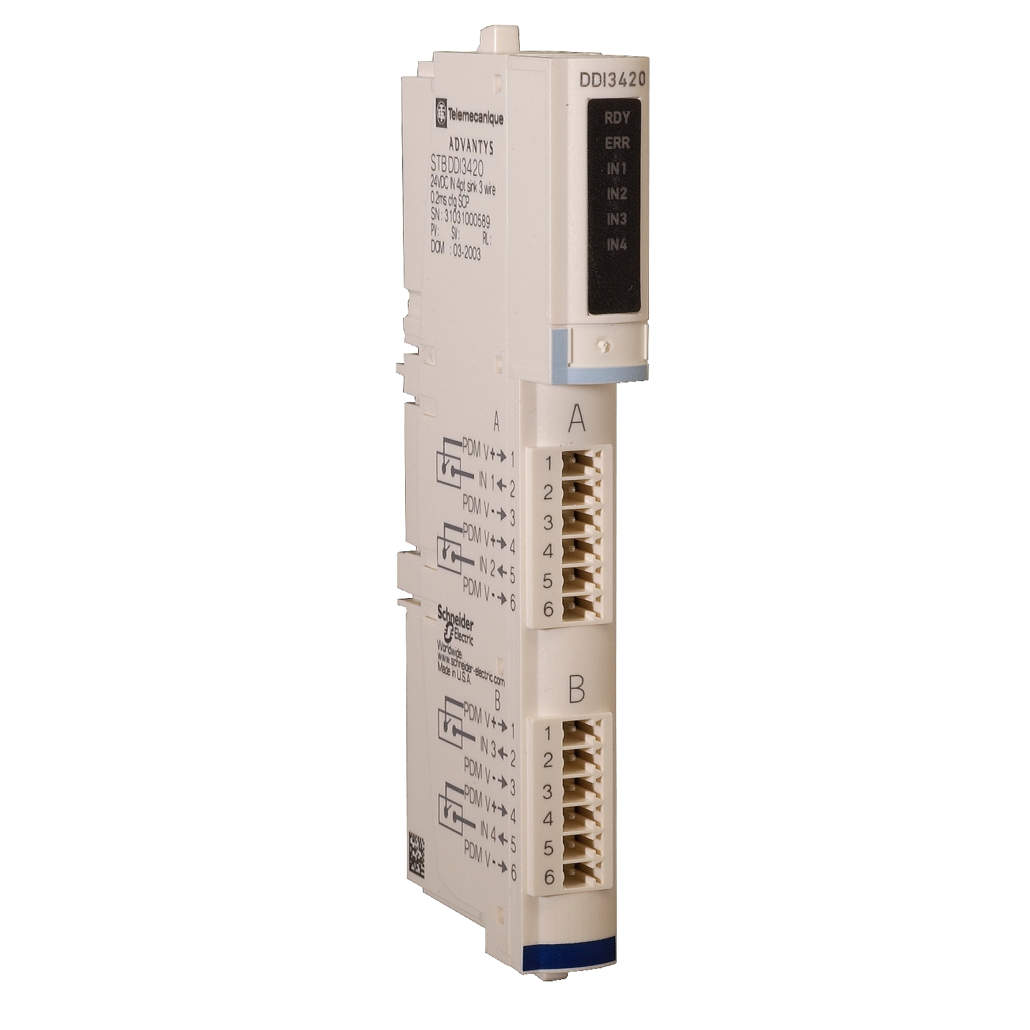 Schneider Electric Advantys STB Series Expansion Kit for Use with STB Series, 24 V