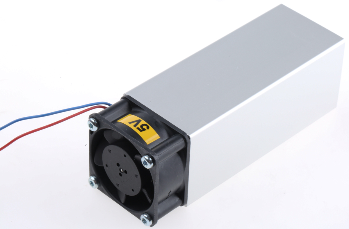 Fischer Elektronik Heatsink, Universal Rectangular Alu with fan, 1.2K/W, 100 x 40 x 40mm