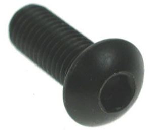 RS PRO Black, Self-Colour Steel Hex Socket Button Screw, ISO 7380, M10 x 60mm