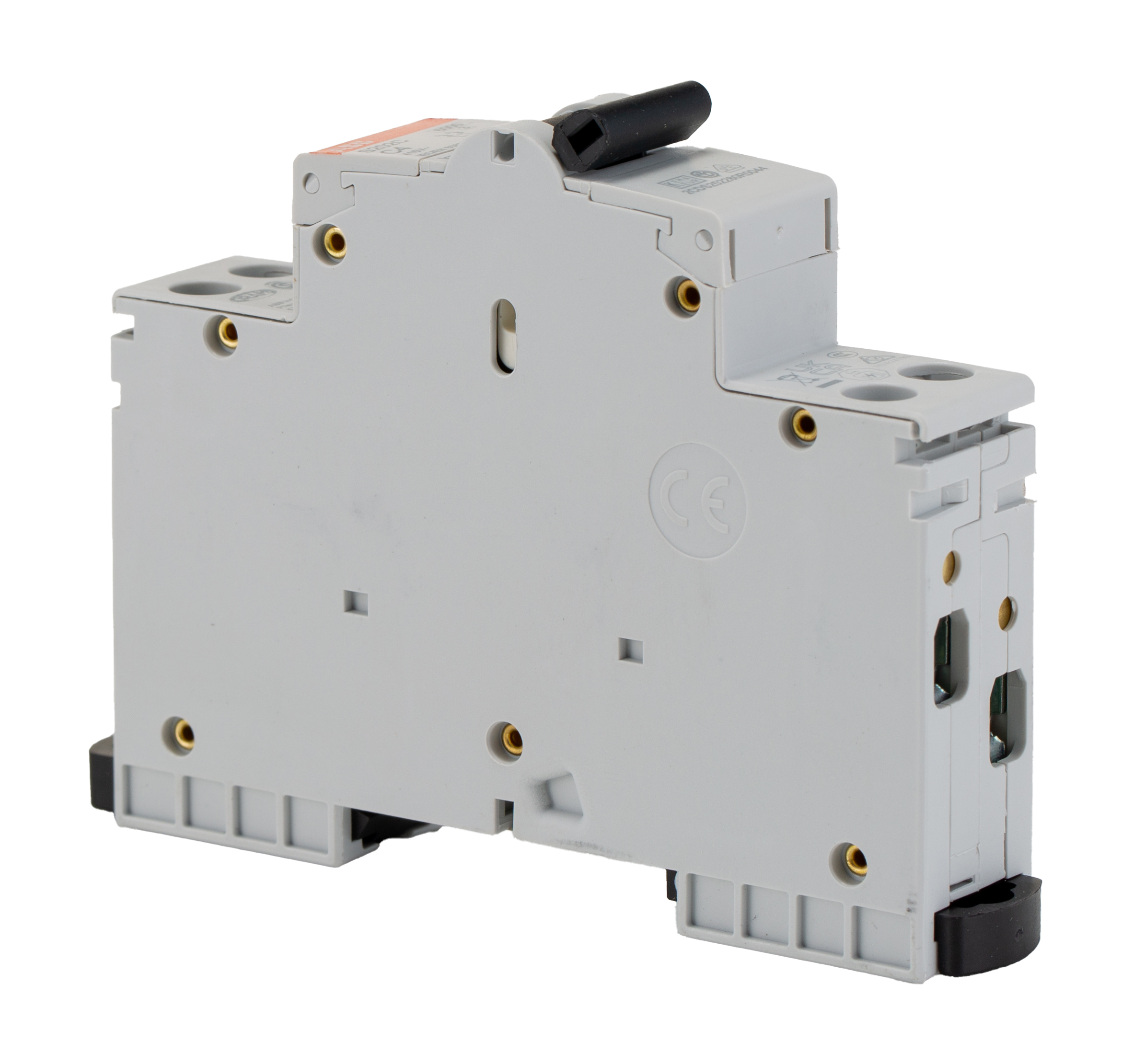 ABB S200C MCB, 2P, 4A Curve C, 415V AC, 6 kA Breaking Capacity