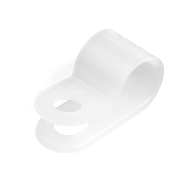 StarTech.com White Nylon Screw cable clamp, 7.9mm Max. Bundle