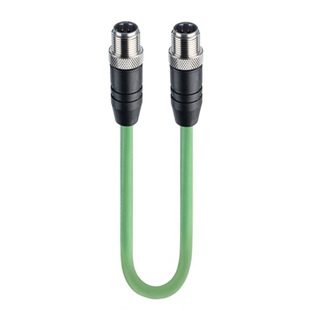 Lumberg Automation0985 342, 5m Cat5e, Green M12 to Male M12 Male, Shielded, Terminated Polyurethane Sheath