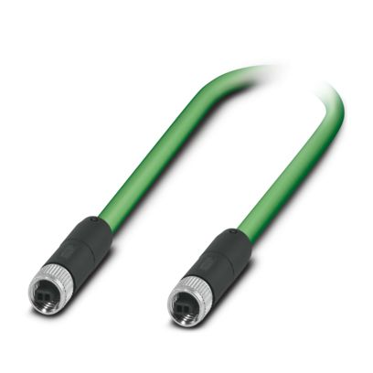 Phoenix ContactSPE, 2m, Green M8 to Female M8 Female, Shielded Shielded, Terminated Polyurethane Sheath
