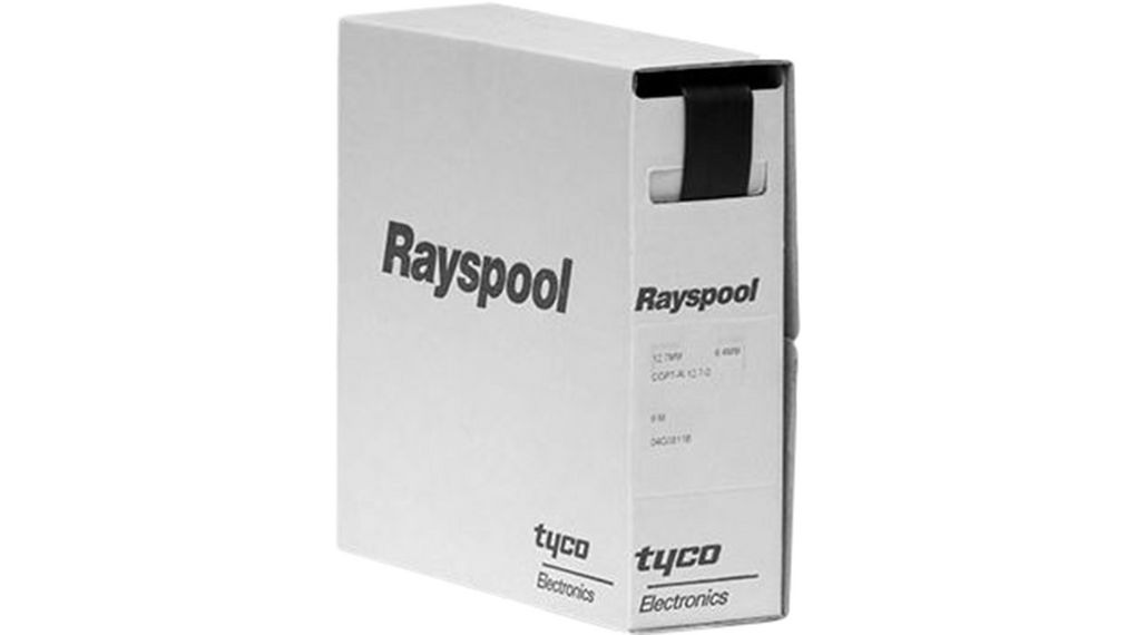 nVent RAYCHEM Adhesive Lined Heat Shrink Tube, Black 12mm Sleeve Dia. x 1.2m Length 3:1 Ratio, RNF-3000 Series