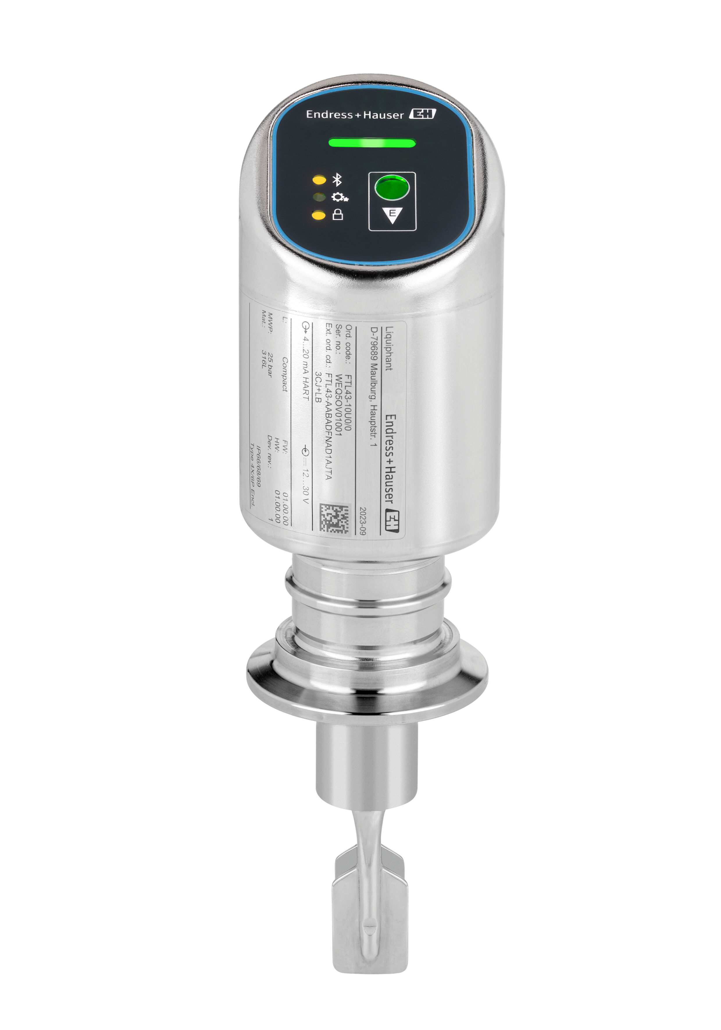 Endress+Hauser FTL43 Series Vibronic Level Switch Level Sensor, Flush, 316L Body