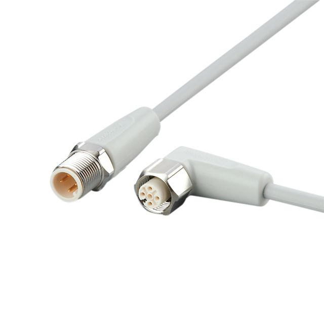 ifm electronic Male 4 way M12 to Female 5 way M12 Communication Cable, 10 m