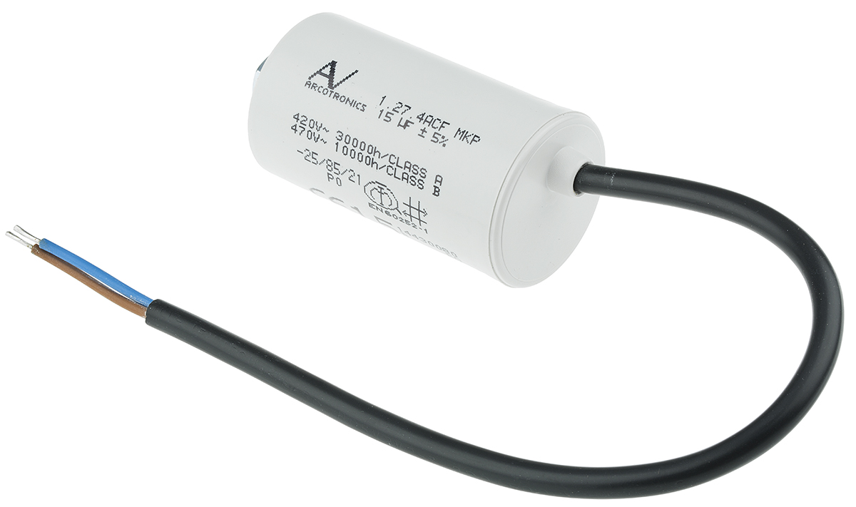 KEMET C27 Metallised Polypropylene Film Capacitor, 470V ac, ±5%, 15μF, Chassis Mount
