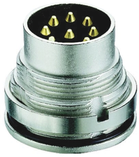Lumberg Circular Connector, 8 Contacts, Rear, M16 Connector, Plug, Male, IP68, 03 Series