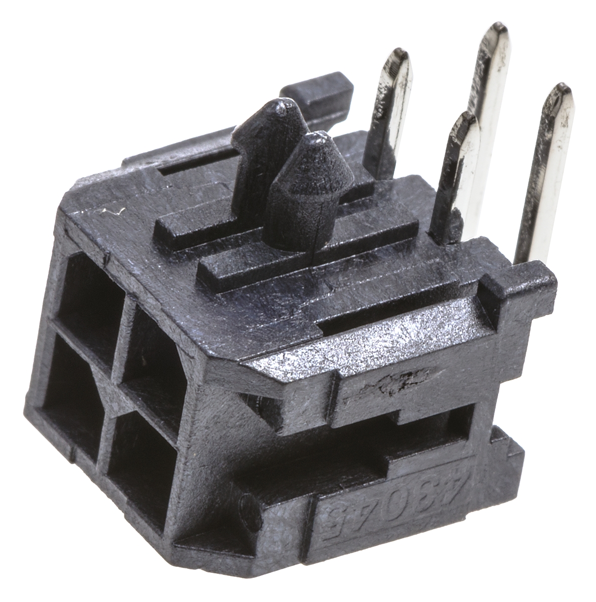 Molex Micro-Fit 3.0 Series Right Angle Through Hole PCB Header, 4 Contact(s), 3 mm Pitch, 2 Row, Shrouded