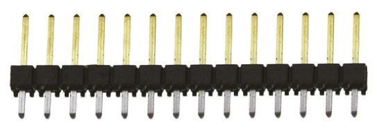 Samtec TSW Series Straight Through Hole Pin Header, 14 Contact(s), 2.54 mm Pitch, 1 Row, Unshrouded