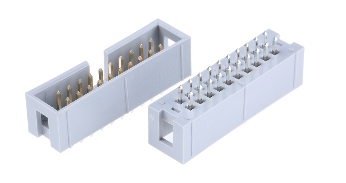 ASSMANN WSW AWHW Series Straight Through Hole PCB Header, 20 Contact(s), 2.54 mm Pitch, 2 Row, Shrouded