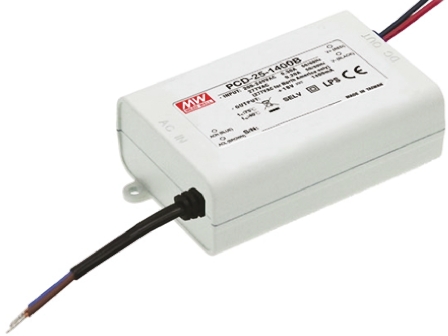 MEAN WELL LED Driver, 24 → 36V Output, 25.2W Output, 700mA Output, Constant Current Dimmable
