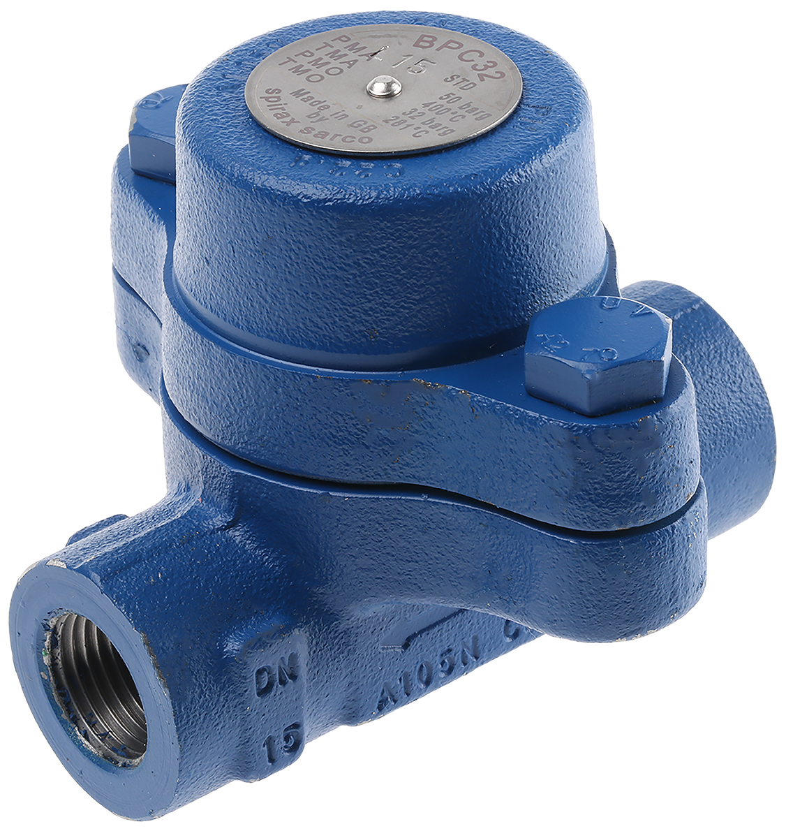 Spirax Sarco 32 bar Steel Thermostatic Steam Trap, 1/2 in BSP Female
