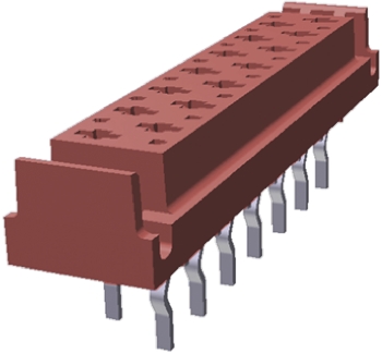 TE Connectivity Micro-MaTch Series Straight Through Hole Mount PCB Socket, 14-Contact, 2-Row, 2.54mm Pitch, Solder