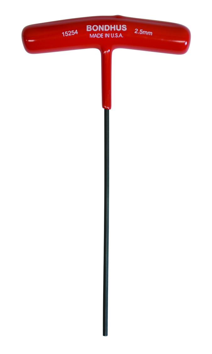 Bondhus T Shape Metric Hex Key, 2.5mm
