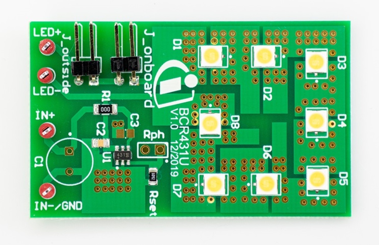 Infineon DEMO_BCR431U_LVDROP LED Driver for BCR431U for LED Lighting, Lighting