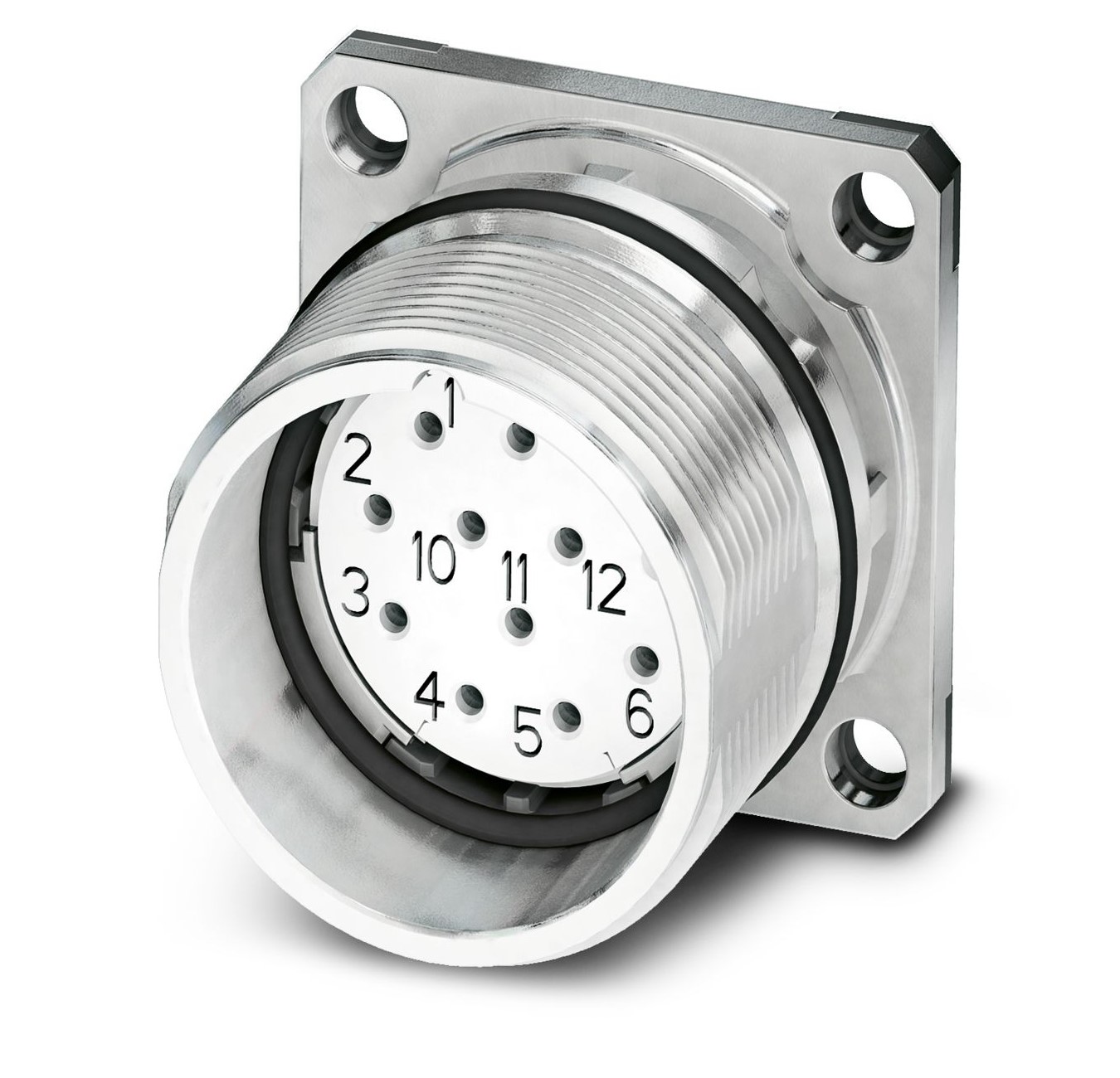 Phoenix Contact Circular Connector, 12 Contacts, Bulkhead Mount, M23 Connector, Socket, Female, IP67, CA Series