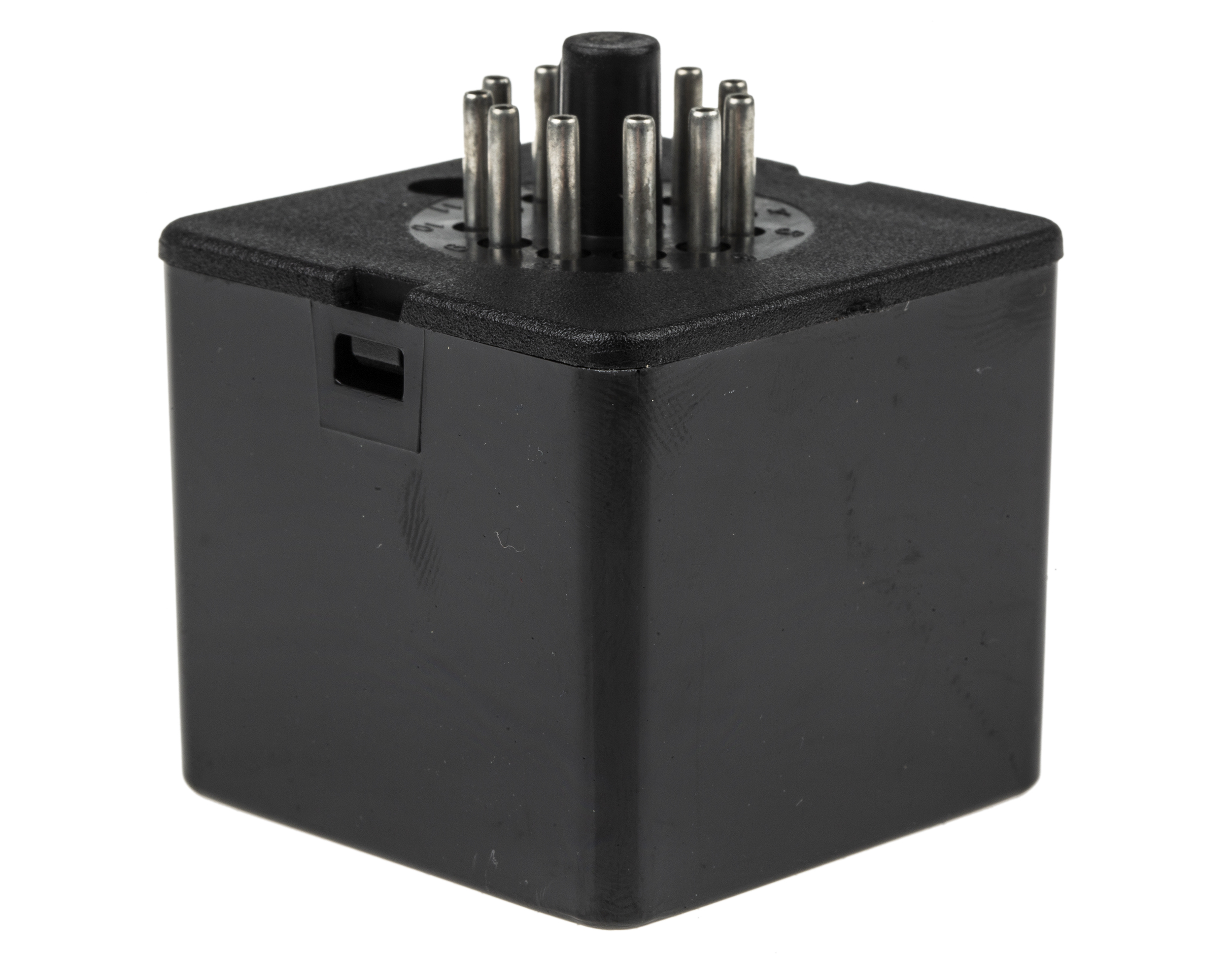 Perancea MIMRAM Series Black Polycarbonate Enclosure, Black Lid, 43 x 50 x 50mm