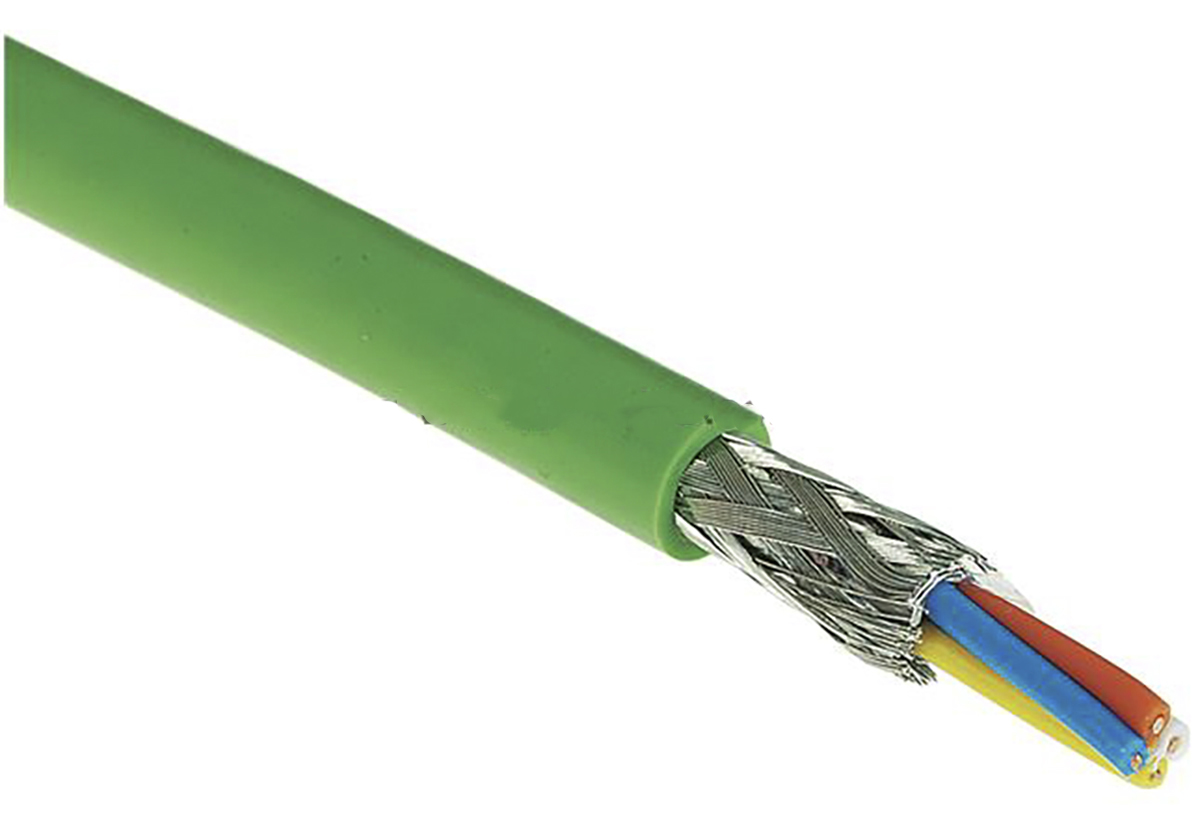 HARTING, 100m Cat5, Green, SF/UTP Shielded, Unterminated PVC Sheath