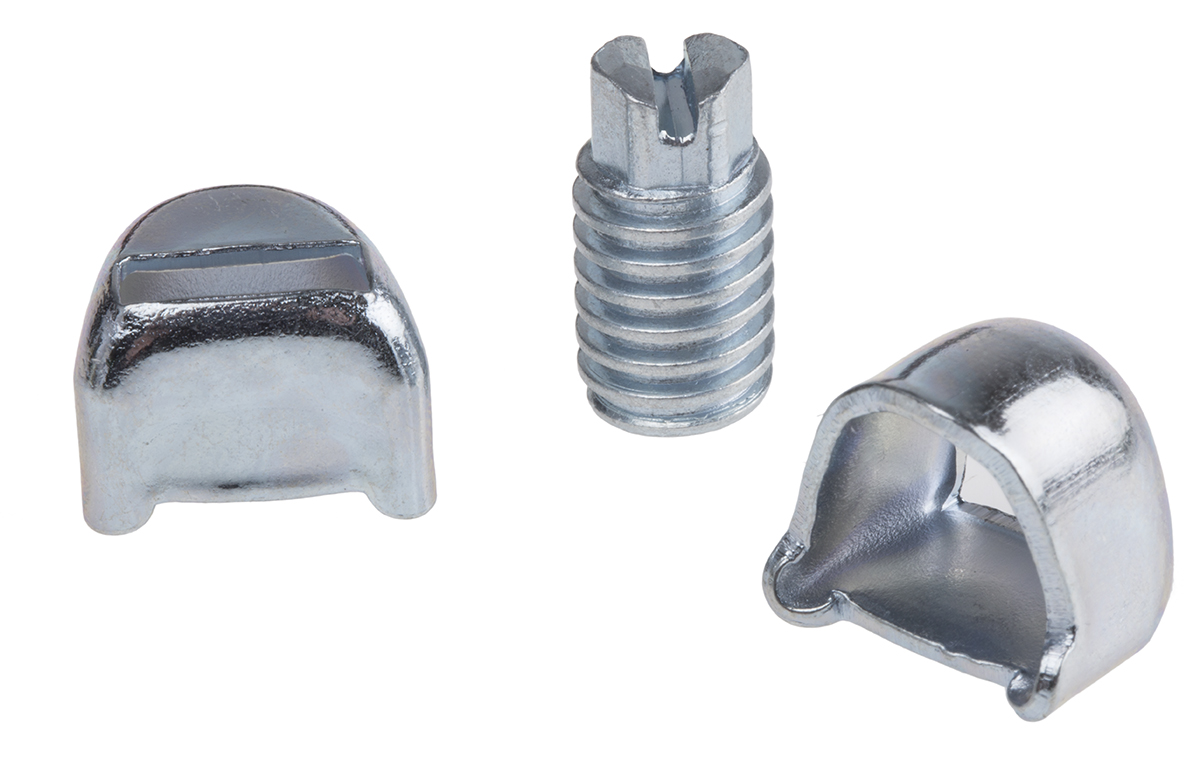 Jubilee Zinc-Plated Mild Steel Slotted Screw Housing, Screw, 11mm Band Width
