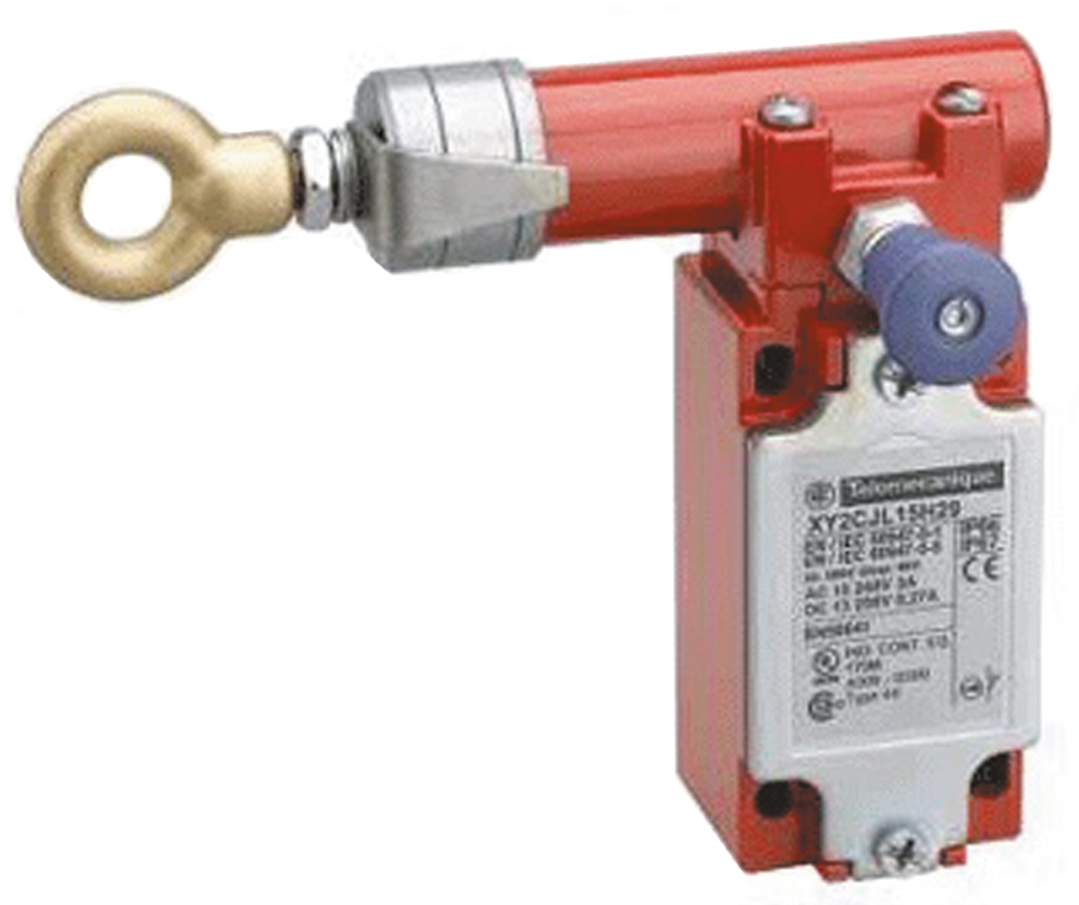 Telemecanique Sensors XY2CJ Rope Pull Switch, 30m, NO/2NC, Left Side