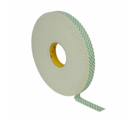 1152703 White Double Sided Tape, 0.08mm Thick, Urethane Backing, 38mm x 33m