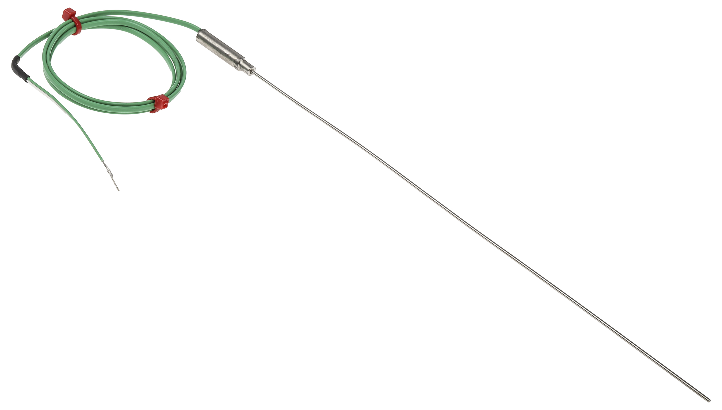 RS PRO Type K Mineral Insulated Thermocouple 250mm Length, 1.5mm Diameter → +1100°C