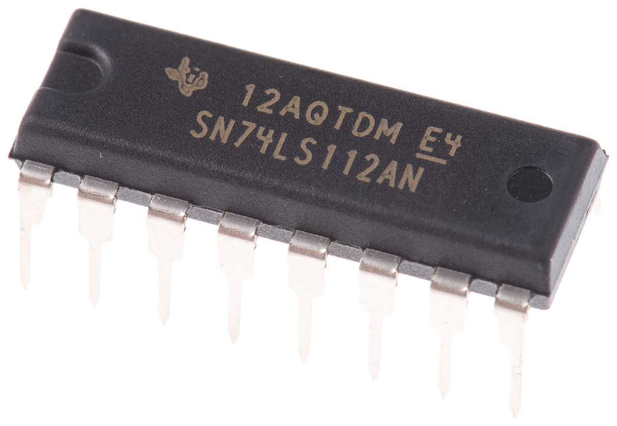 Texas Instruments SN74LS112AN Dual JK Type Flip Flop IC, 16-Pin PDIP