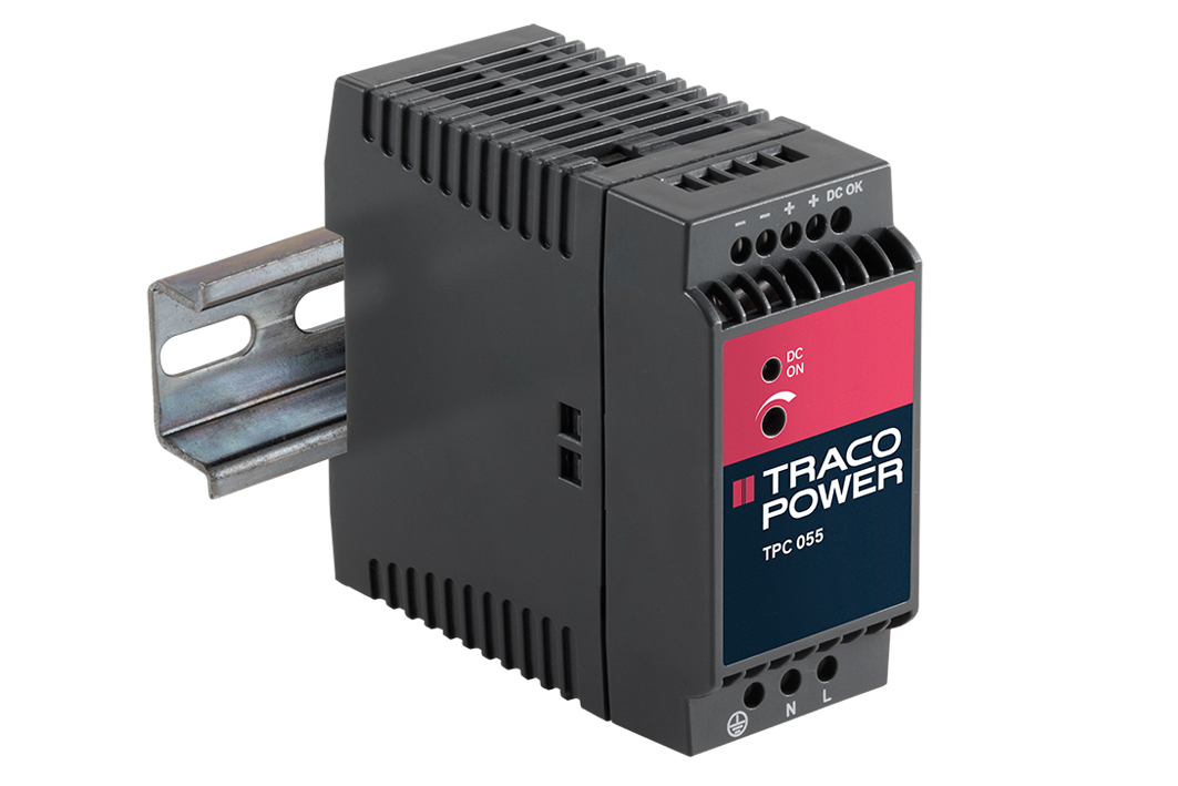 TRACOPOWER TPC Switched Mode DIN Rail Power Supply, 85 → 264 V ac / 90 → 375V dc ac, dc Input, 12V dc dc