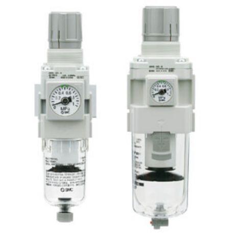 SMC AW Filter Regulator, 5μm, G 1/4, Auto, 10 bar