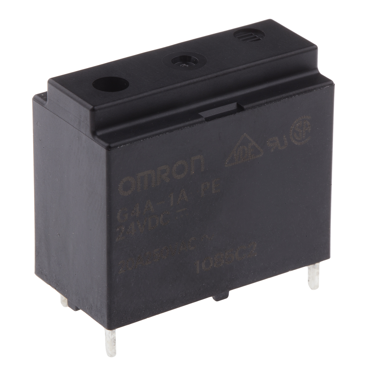 Omron PCB Mount Power Relay, 24V dc Coil, 20A Switching Current, SPST