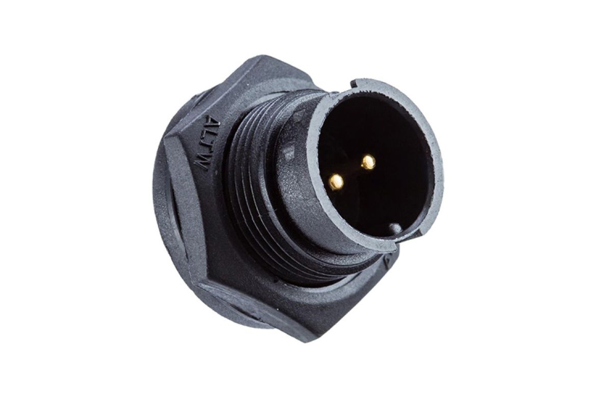 Amphenol Industrial Industrial Circular Connector, 2 Contacts, Threaded, Standard Connector, Plug, Male, IP67, Ceres