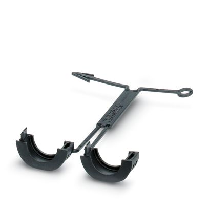 Phoenix Contact Black TPE locking clip, 15mm Max. Bundle