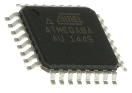 Microchip ATMEGA8A-AU, 8 bit AVR, ATMEGA8A Microcontroller, 16 MHz, 8kB FLASH, 32-Pin TQFP