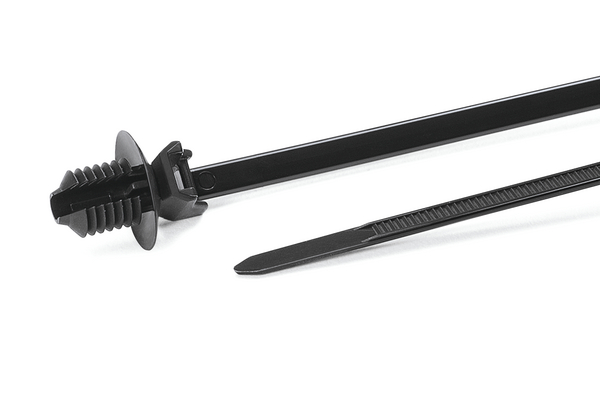 HellermannTyton Cable Tie, 163mm x 4.6 mm, Black Nylon, Pk-1000
