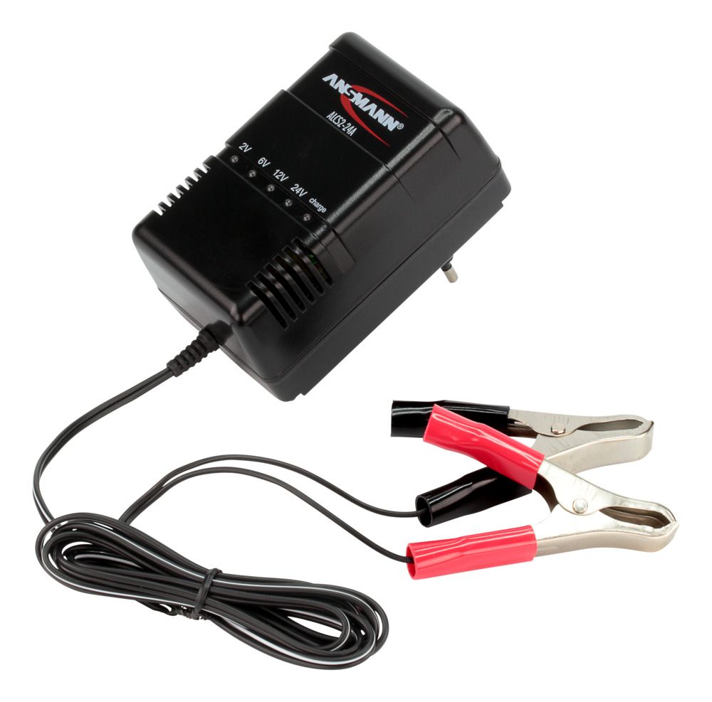 Ansmann ALCS 2-24A Battery Charger For Lead Acid 2 V, 6 V, 12 V, 24 V 2V 900mA with EU plug