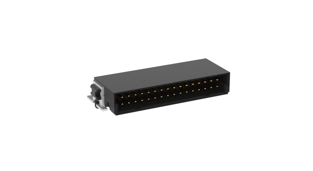 ERNI SMC Series Right Angle Surface PCB Header, 32 Contact(s), 1.27 mm Pitch, 2 Row, Shrouded