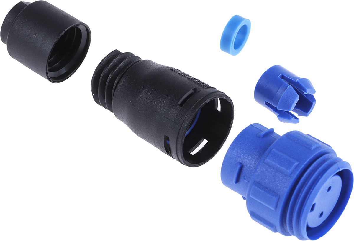 Bulgin Circular Connector, 2 Contacts, Cable, Miniature Connector, Socket, Female, IP68, Buccaneer 400 Series