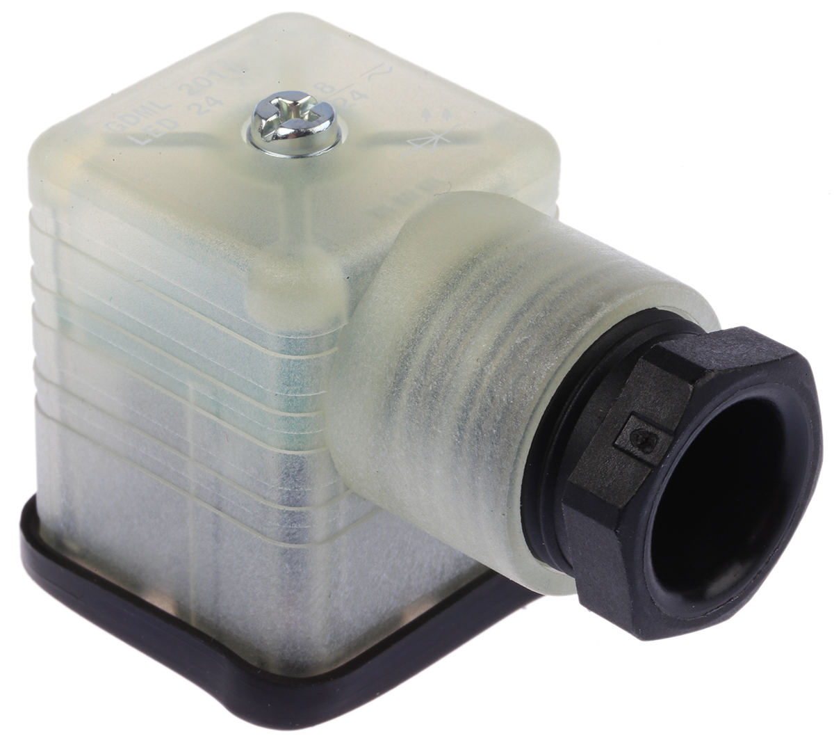Hirschmann GDML 2P+E DIN 43650 A, Female Solenoid Valve Connector with Indicator Light, 24 V dc Voltage