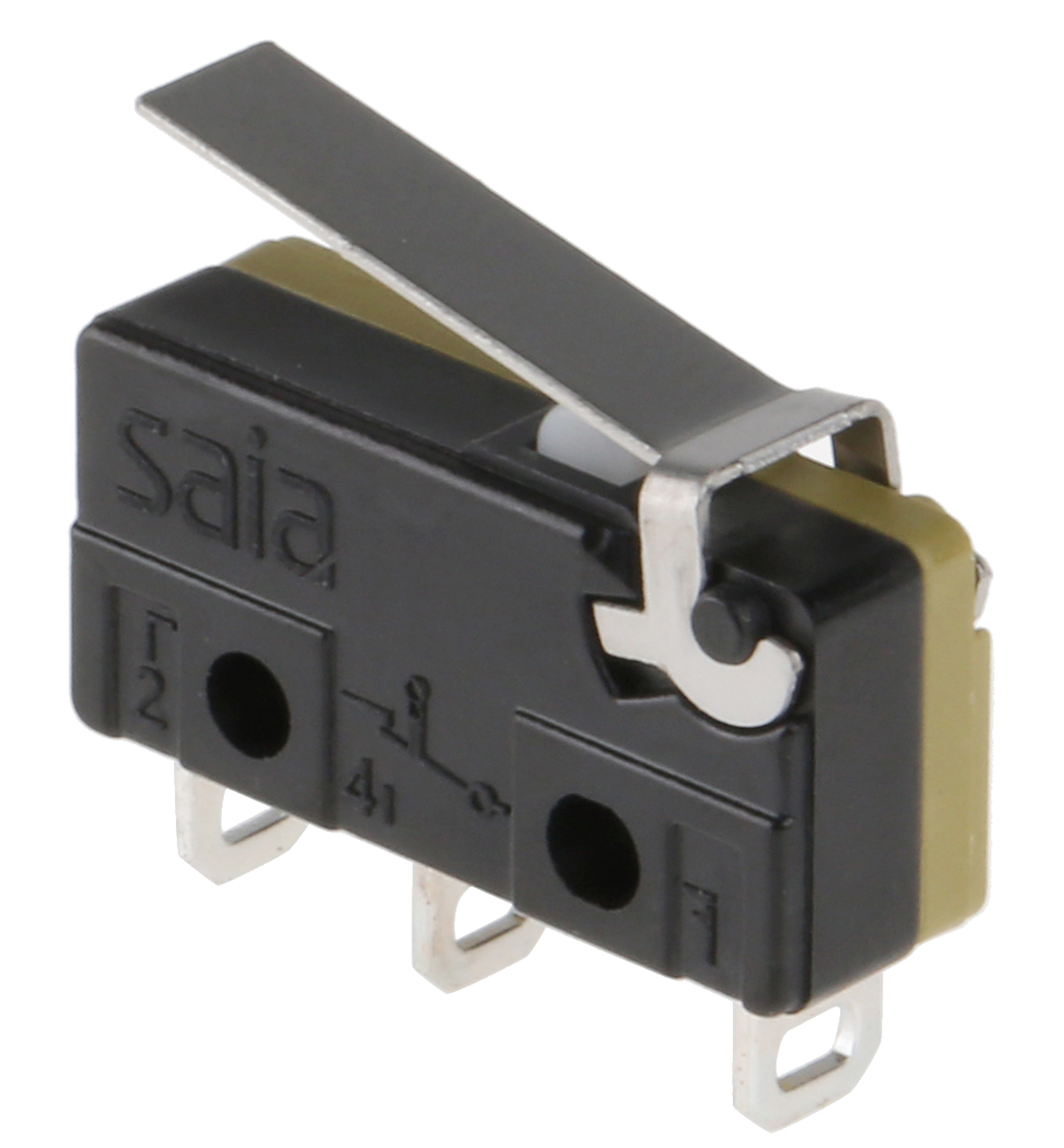 Saia-Burgess Hinge Lever Micro Switch, Solder Terminal, 5 A @ 250 V ac, CO, IP40