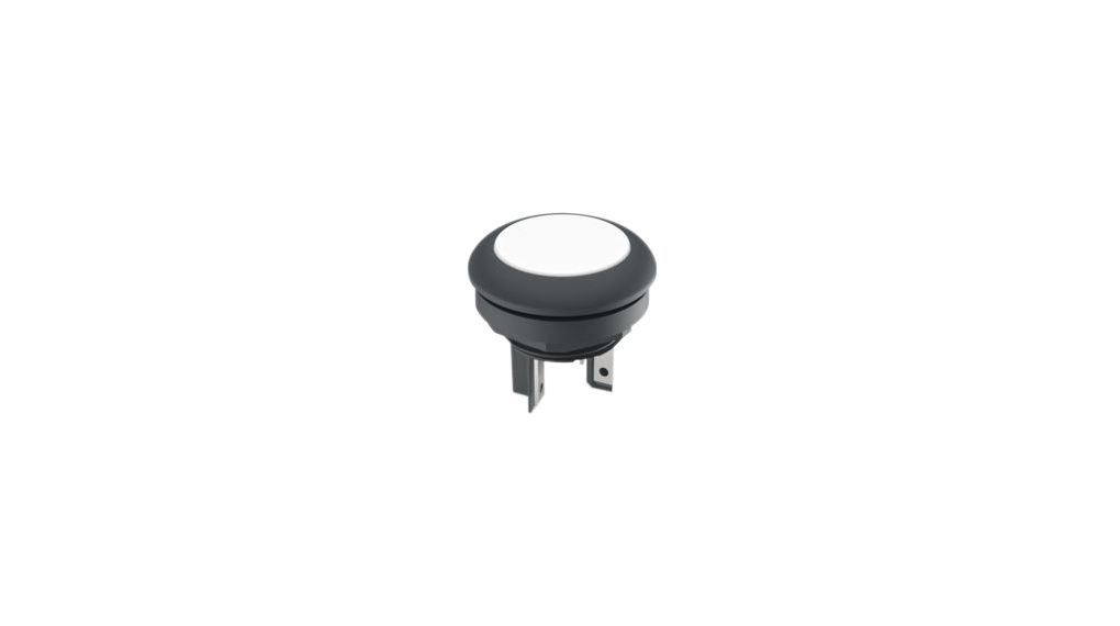 RAFI LUMOTAST 16 Series Illuminated Illuminated Push Button Switch, Momentary, Through Hole, 16.2mm Cutout, 1 NO, White