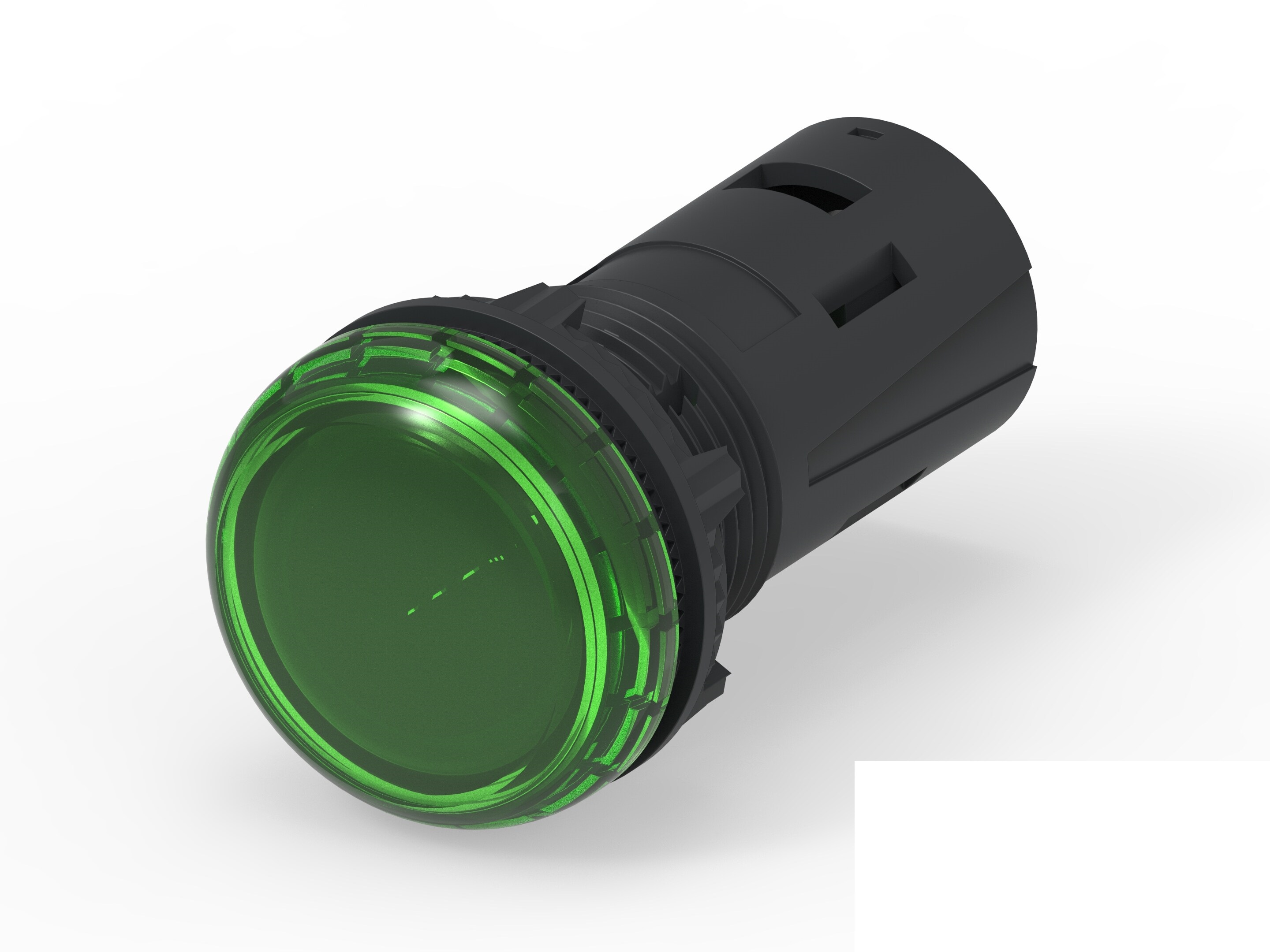 TE Connectivity, 2489541, Screw Mount Green LED Pilot Light, 19.6mm Cutout, IP20, IP65, Dome, 415V ac