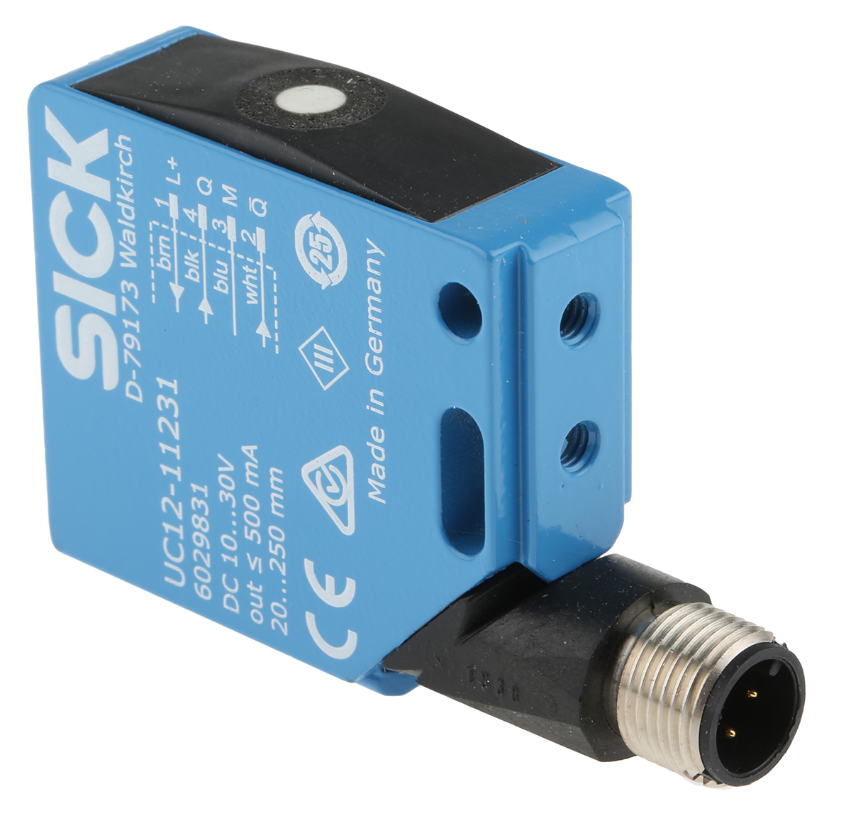 Sick Ultrasonic Sensor Block, 20 → 150 mm, PNP, 4-Pin M12 Connector IP67
