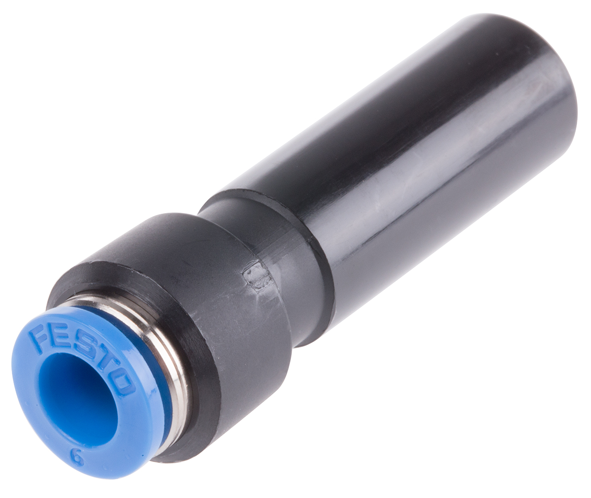 Festo QS Series Reducer Nipple, Push In 12 mm to Push In 6 mm, Tube-to-Tube Connection Style, 132981